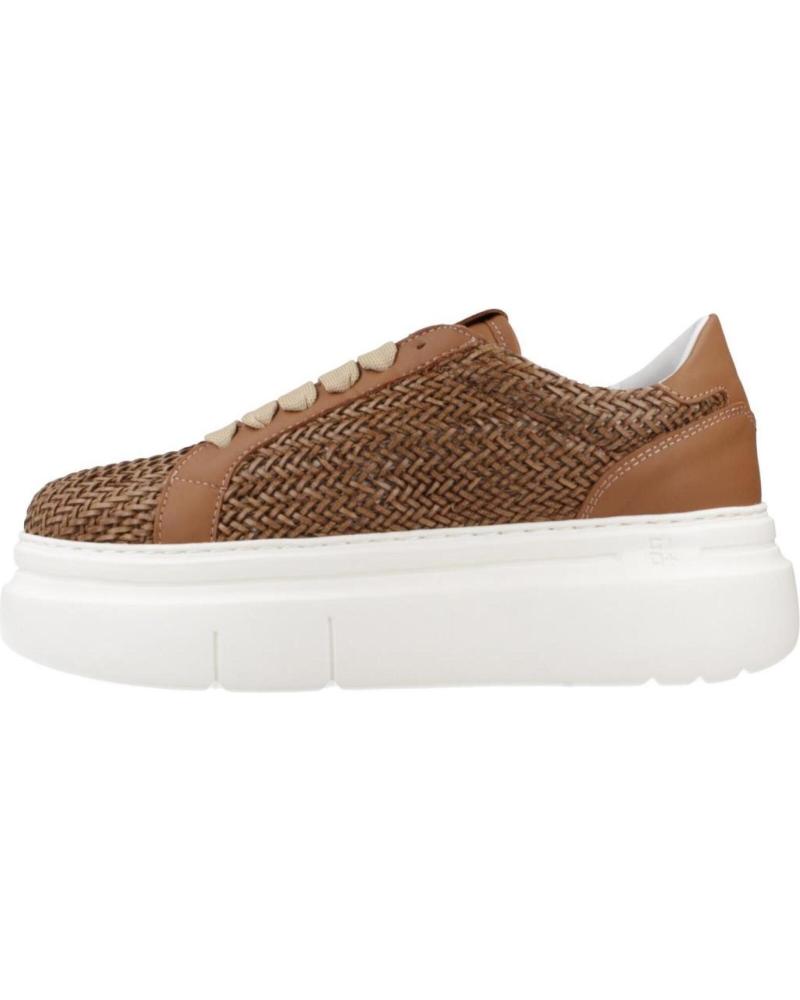 GIO ARIA50B BROWN PLATFORM SNEAKERS TRTR