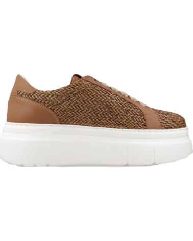 GIO ARIA50B BROWN PLATFORM SNEAKERS TRTR