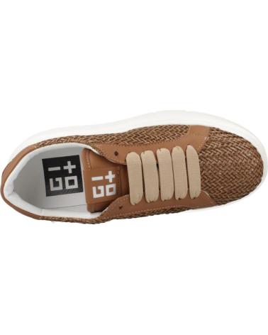 GIO ARIA50B BROWN PLATFORM SNEAKERS TRTR