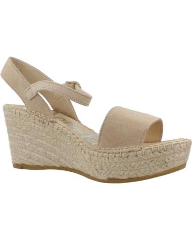 VIDORRETA 37900SRDO - SANDALIAS CUÑA ESPARTO MARRÓN CLARO ARENA ARENA