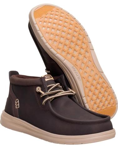 HEY DUDE WALLY MID GRIPS MOLE MARRON