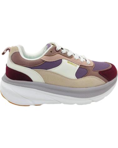 NICOBOCO 43-203 W : BASKETS DÉCONTRACTÉES MULTICOLORES AVEC DÉTAILS ROUGES ROJO