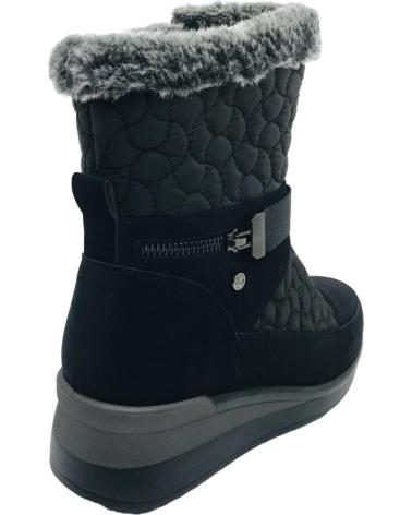 MYSOFT STIVALETTO 25M576 NERO CON FODERA IN PELLICCIA NEGRO