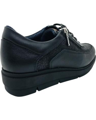 BAERCHI SAPATILHA CONFORTO 32501 PRETA COM ZÍPER LATERAL NEGRO