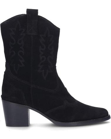 BOTA TEJANA YOWAS 1370 DE ANTE AFELPADO COLOR NEGRO AFELPADONEGRO