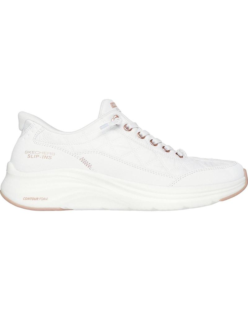 SKECHERS ZAPATOS ZAPATOS MUJER ZAPATILLAS BAJAS MODELO SLIPINS CONTOU BLANCO