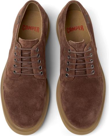 CAMPER NORMAN K100998 - CHAUSSURES À LACETS EN DAIM MARRON MARRON005