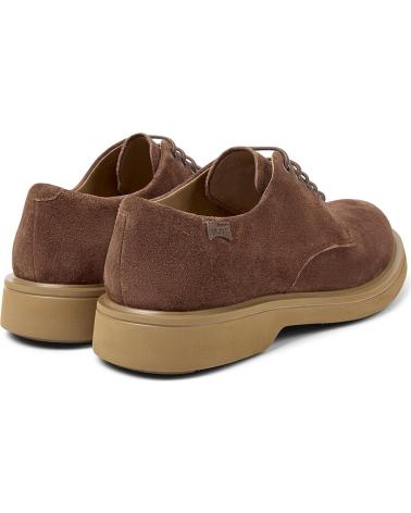 CAMPER NORMAN K100998 - CHAUSSURES À LACETS EN DAIM MARRON MARRON005