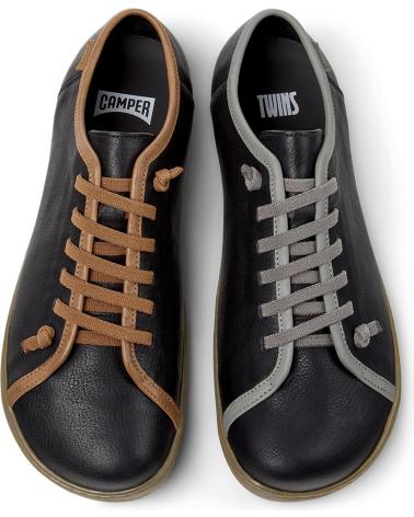 SAPATILHAS CASUAIS CAMPER TWINS K101064 PRETO NEGRO005