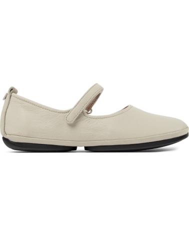 CAMPER RIGHT NINA LEATHER BALLERINAS GREY - K201365 GRIS022