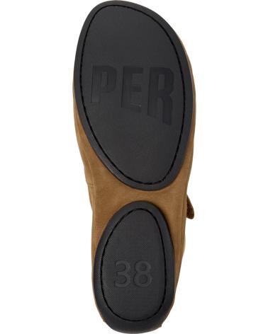 CAMPER RIGHT NINA LEATHER BALLERINAS BROWN - K201365 MARRON030