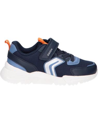 boy and girl Trainers geox J55MQB 0FU54 J LOFTUS C0659 NAVY-ORANGE