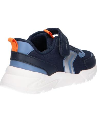 boy and girl Trainers geox J55MQB 0FU54 J LOFTUS C0659 NAVY-ORANGE