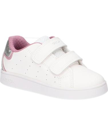 GEOX B ECLYPER B365MA 0BCKC C0674 WHITE PINK TRAINERS C0674 WHITE-ROSE