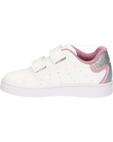GEOX B ECLYPER B365MA 0BCKC C0674 WHITE PINK TRAINERS C0674 WHITE-ROSE