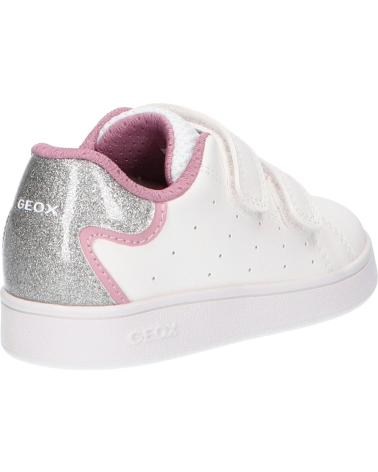 GEOX B ECLYPER B365MA 0BCKC C0674 WHITE PINK TRAINERS C0674 WHITE-ROSE