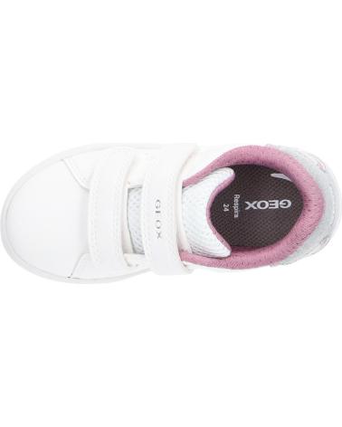GEOX B ECLYPER B365MA 0BCKC C0674 WHITE PINK TRAINERS C0674 WHITE-ROSE