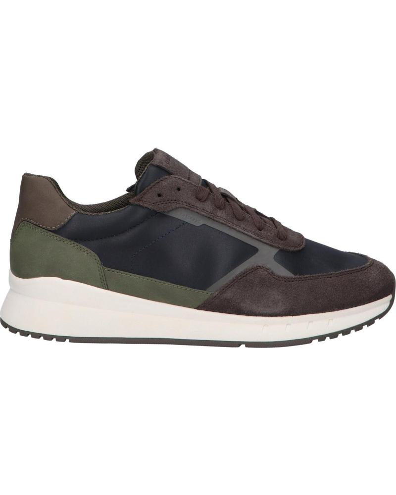 DEPORTIVAS GEOX BRANTHON U55LCA 0CQ22 AZUL MARINO MARRÓN OSCURO C4284 NAVY-DK BROWN