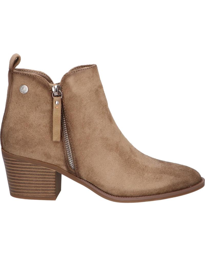 Inicio-REFRESH-BOTÍN REFRESH 173180 BEIGE CON TACÓN Y CREMALLERA-BEIGE