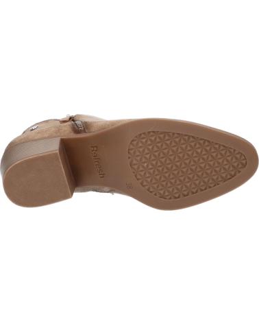 Inicio-REFRESH-BOTÍN REFRESH 173180 BEIGE CON TACÓN Y CREMALLERA-BEIGE