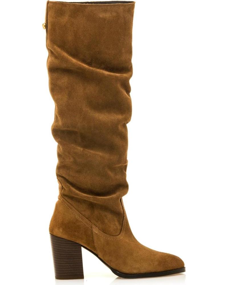 STIVALE MTNG 55439 IN CAMOSCIO MARRONE CON TACCO BLOCCO MARRóN