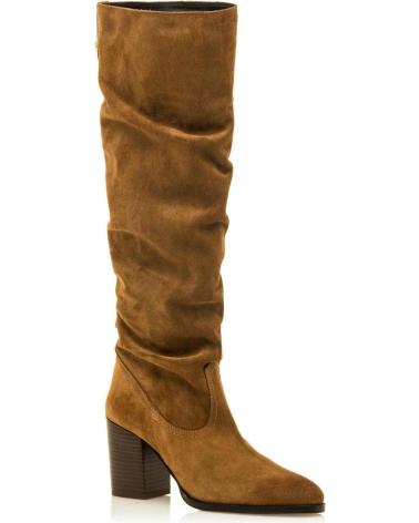 STIVALE MTNG 55439 IN CAMOSCIO MARRONE CON TACCO BLOCCO MARRóN