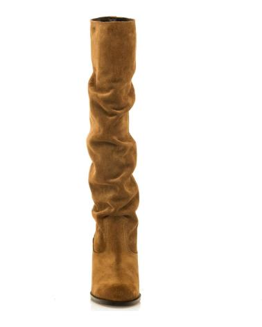 STIVALE MTNG 55439 IN CAMOSCIO MARRONE CON TACCO BLOCCO MARRóN