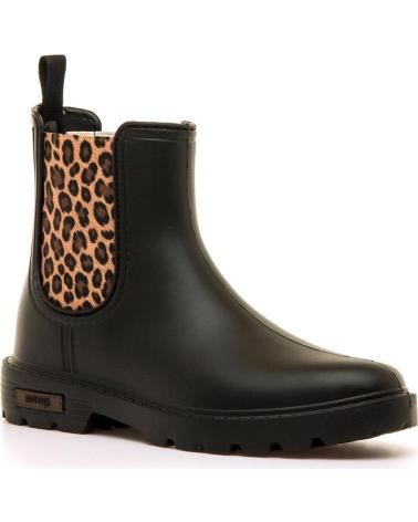 STIVALI CHELSEA MTNG 56334 NERI CON PANNELLO STAMPA ANIMALIER NEGRO
