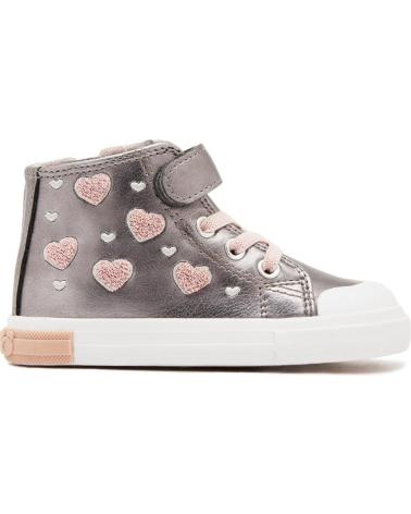 CONGUITOS 127022SILVER BOTA LONA CORAZONES PLATA PLATA