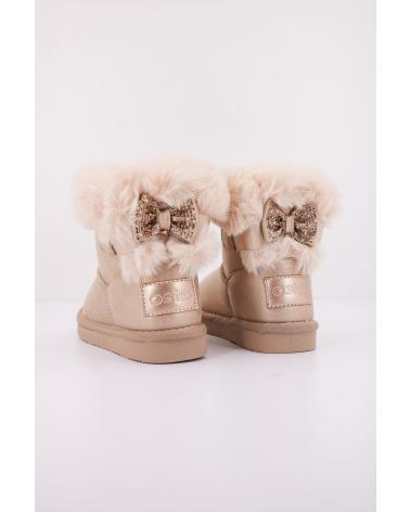 OSITO BOTAS 140123 CON CUELLO DE PELO DORADO-PLATINO ORO-PLATINO