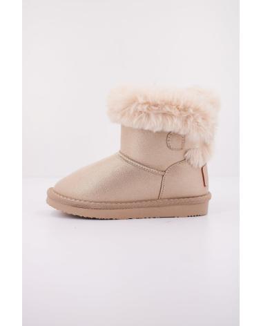 OSITO BOTAS 140123 CON CUELLO DE PELO DORADO-PLATINO ORO-PLATINO