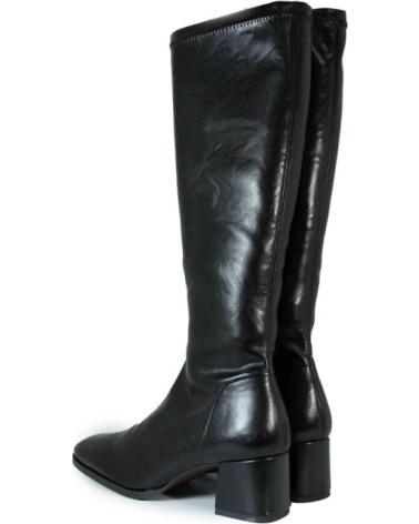 MISS ELASTIC BOTAS ALTAS DE TACÓN ELÁSTICAS 78331 NEGRAS NEGRO