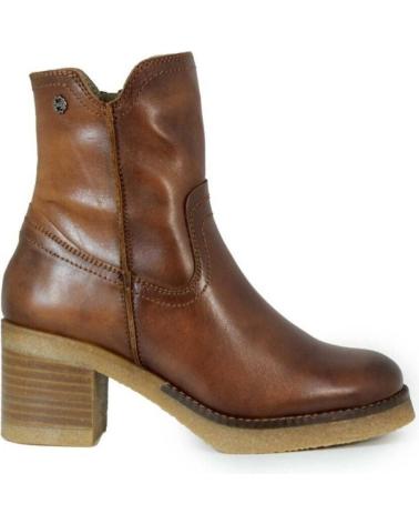 STIVALETTI CON TACCO PORRONET 4762 IN CUOIO MARRONE MARRóN