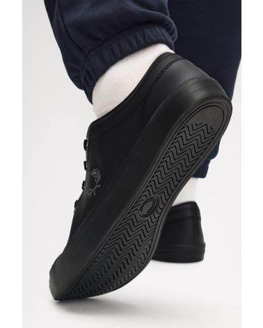 FRED PERRY BASELINE LEATHER B1306 SNEAKER SCHWARZ BLACK