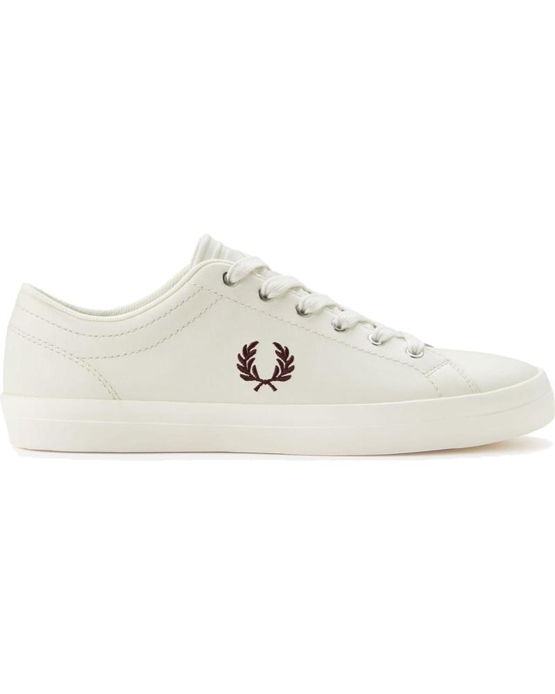 FRED PERRY BASELINE LEATHER B1306 SNEAKER HELL-ECRU BEIGE