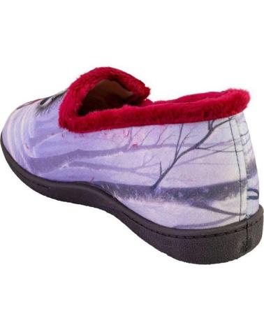 PANTOFOLE PLUMAFLEX 12215CHICA CAPPUCCIO ROSSO ROJO