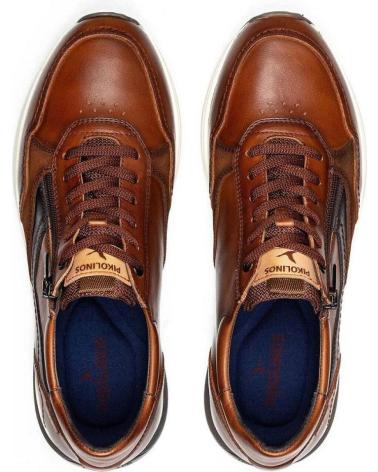 PIKOLINOS 6398C1 - SAPATILHA DE COURO COR CONHAQUE CUERO