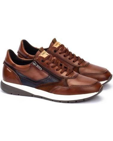 PIKOLINOS 6398C1 - SAPATILHA DE COURO COR CONHAQUE CUERO