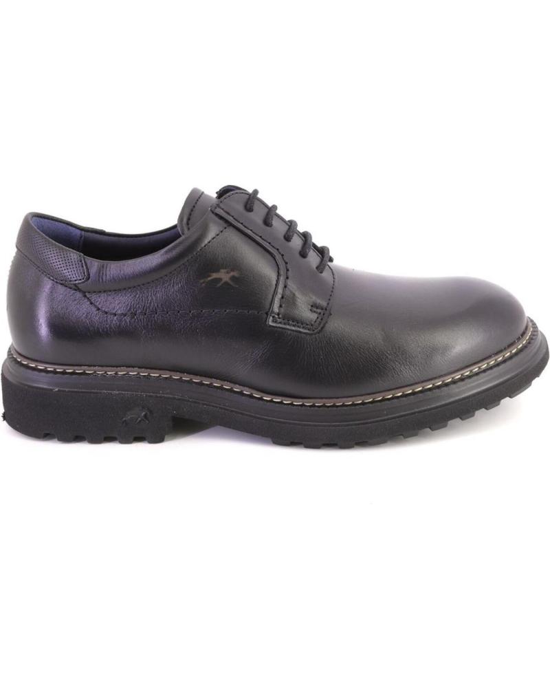 FLUCHOS F2054 SCHNÜRSCHUHE AUS SCHWARZEM LEDER NEGRO