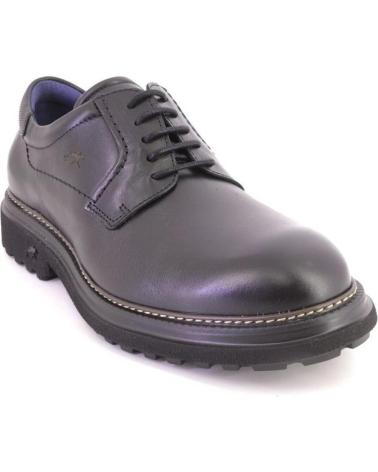 FLUCHOS F2054 SCHNÜRSCHUHE AUS SCHWARZEM LEDER NEGRO