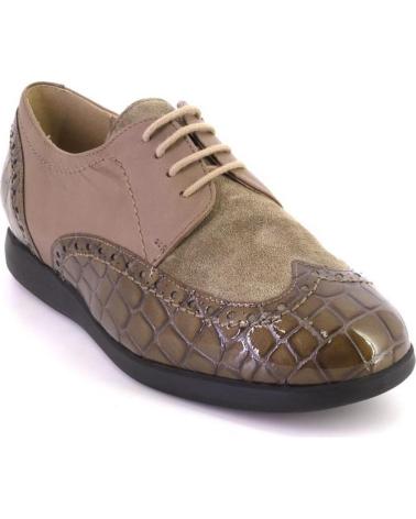 PIESANTO 235540-25 ZAPATOS CON CORDONES DE MUJER TAUPE