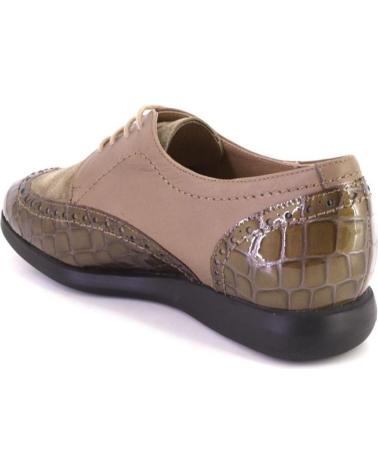 PIESANTO 235540-25 ZAPATOS CON CORDONES DE MUJER TAUPE