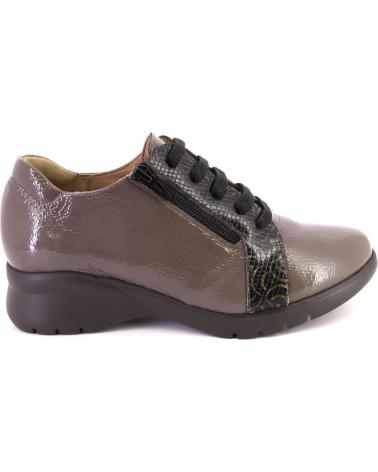 PIESANTO 245855-25 - SCARPE STRINGATE TAUPE CON CERNIERA LATERALE TAUPE