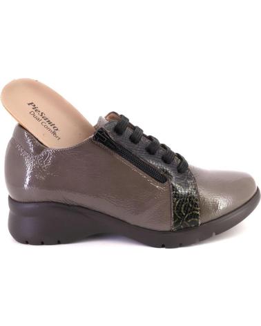 PIESANTO 245855-25 - SCARPE STRINGATE TAUPE CON CERNIERA LATERALE TAUPE