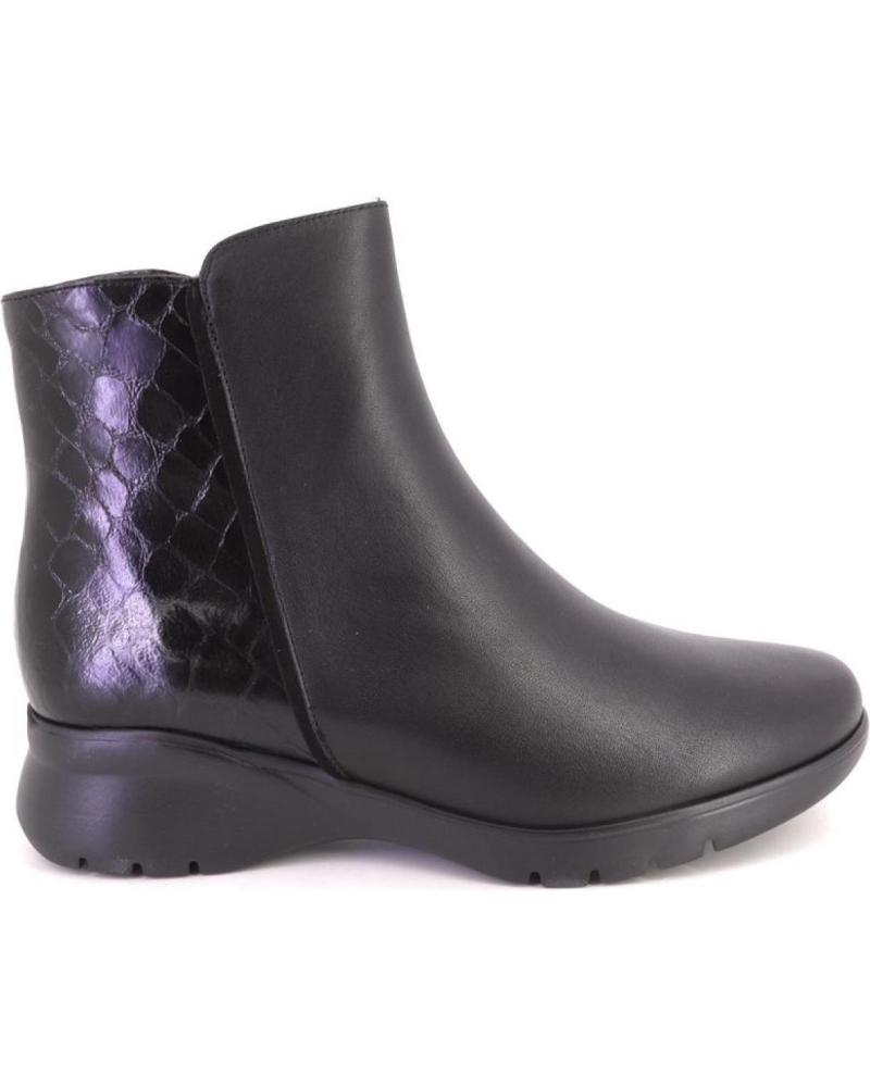 PIESANTO 255873 STIVALETTI IN PELLE NERA NEGRO