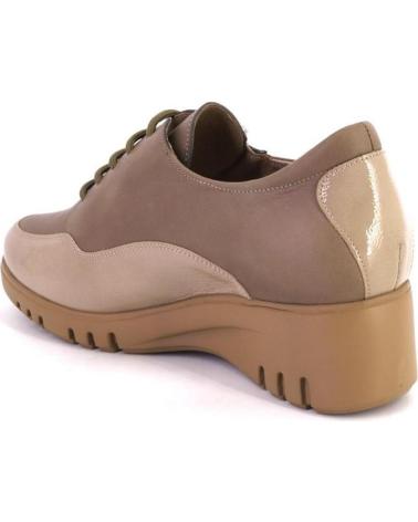 PIESANTO 215934 SAPATOS DE COURO CAMEL COM DETALHES PRETOS CAMEL