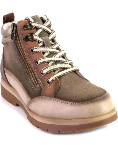 TREINTAS L4460 - BOTINES CASUAL DE ANTE SERRAJE TAUPE TAUPE