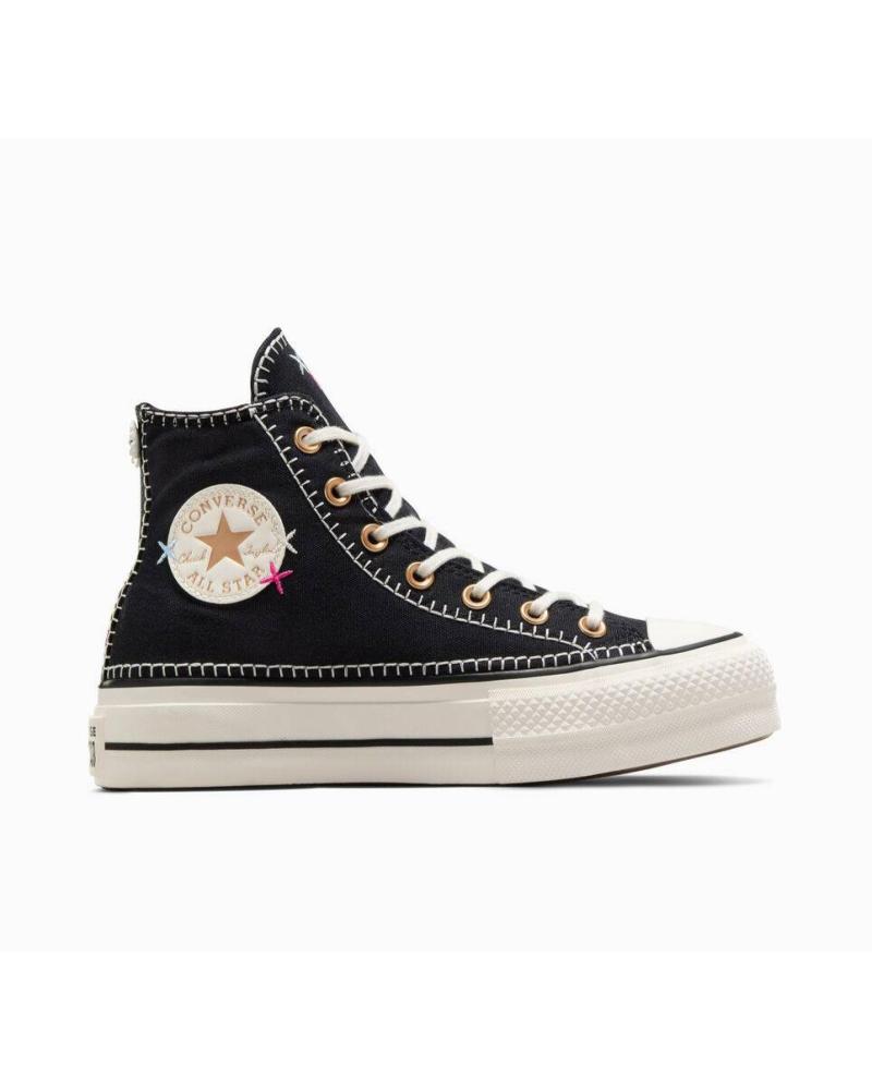 CONVERSE ZAPATILLAS CHUCK TAYLOR ALL STAR LIFT - MUJER NEGRO