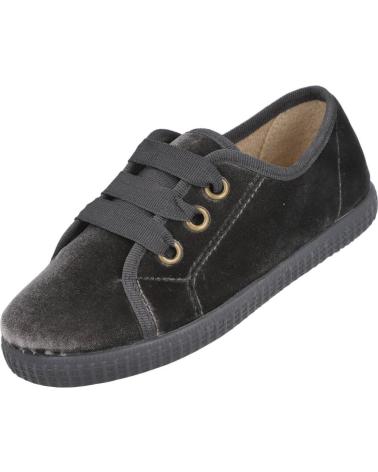 BATILAS 53551 ZAPATO BLUCHER DE TERCIOPELO GRIS GRIS