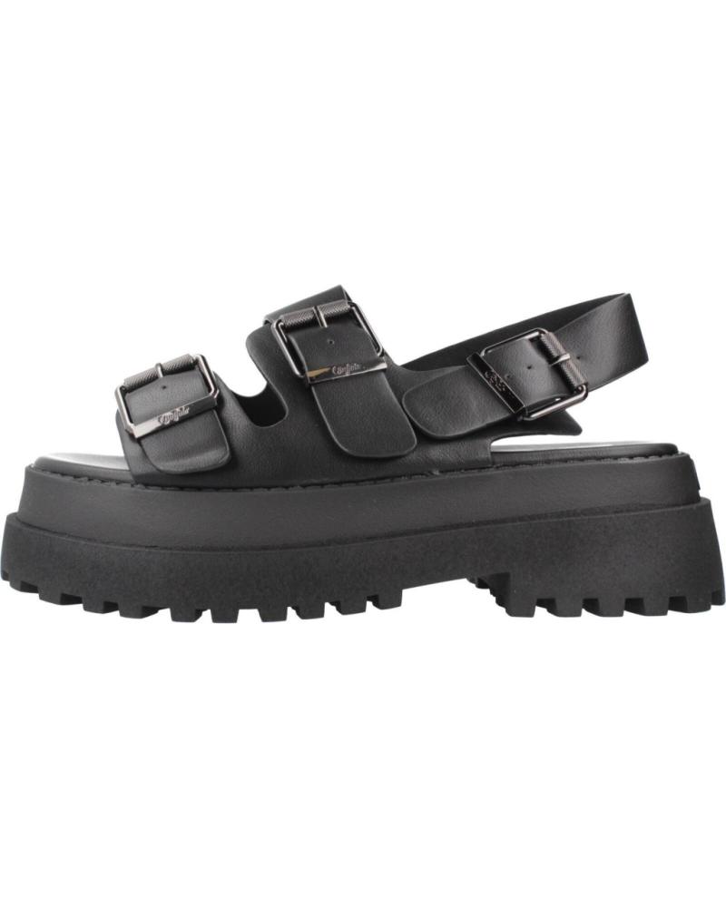 SANDALI BUFFALO PLUTO ARI NERI CON SUOLA CARRARMATO BLACK